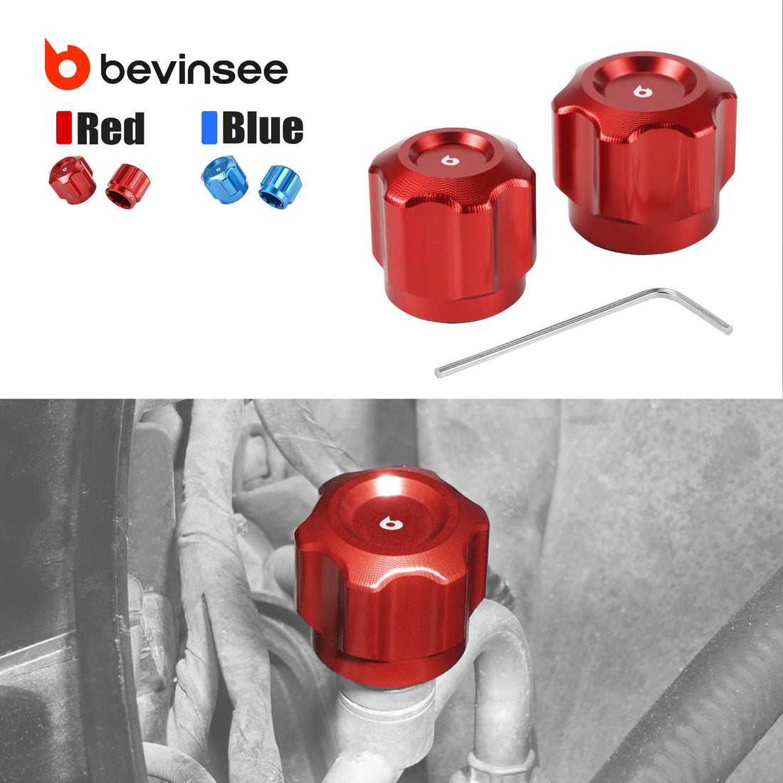 A/C Line Caps For BMW E36 E46 E60 E90 E92 Z4 – Bevinsee