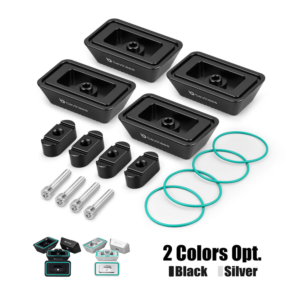 BEVINSEE Aluminum Jack Pad Set For BMW E46 Z4 E86 E89