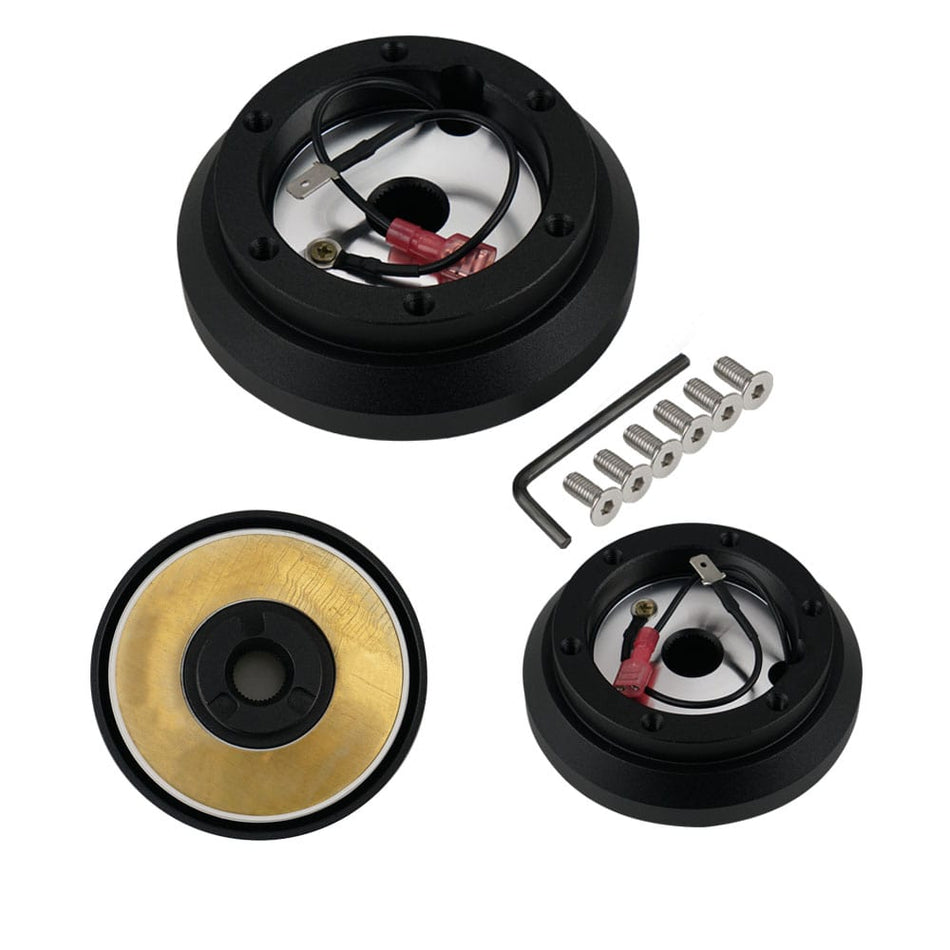Steering Wheel Short Hub Adapter Kit for Mitsubishi Mirage Montero Pickup 91-17