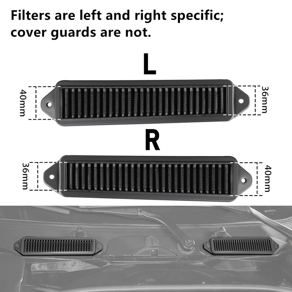 Cabin Air Cowl Filters & Weather Guards For BMW E82 E88 E90 E91 E92 E93 X1 E84 335i 135i 328i 325i