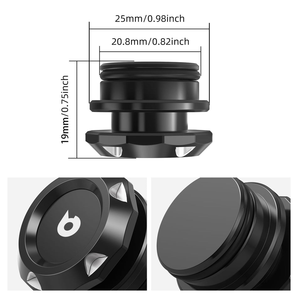 Aluminum Car Cigarette Lighter Plug Cover For Automotive Vehicles Boats with Standard 12 Volt Power Source