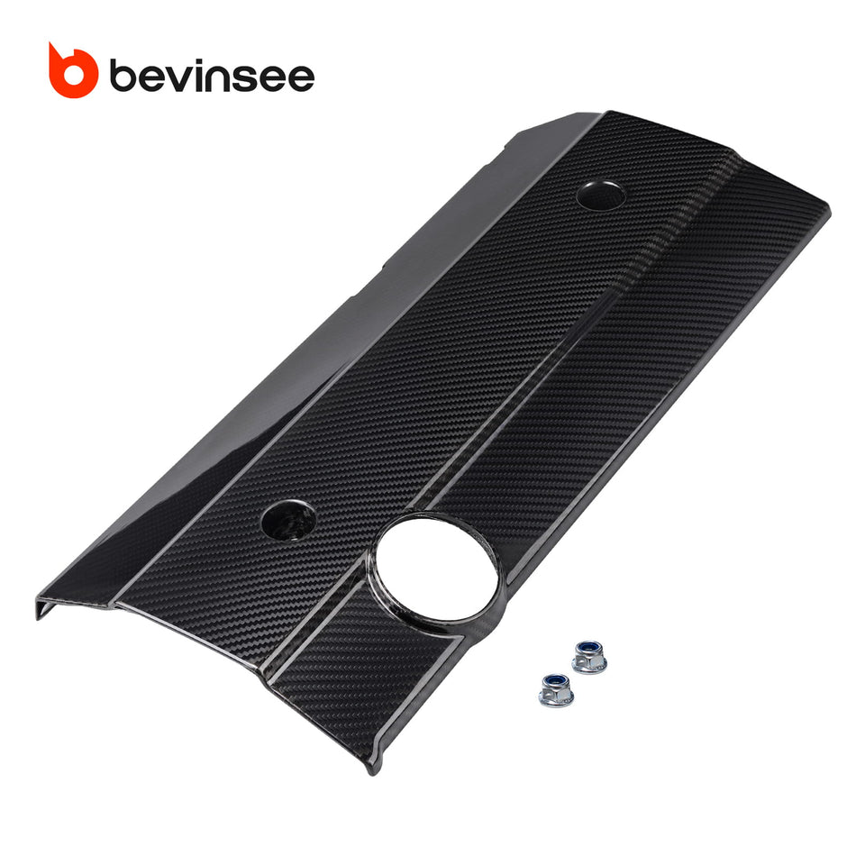 BEVINSEE M54/ M52TU Carbon Fiber Engine Cover For BMW E46 E60 E61 E85
