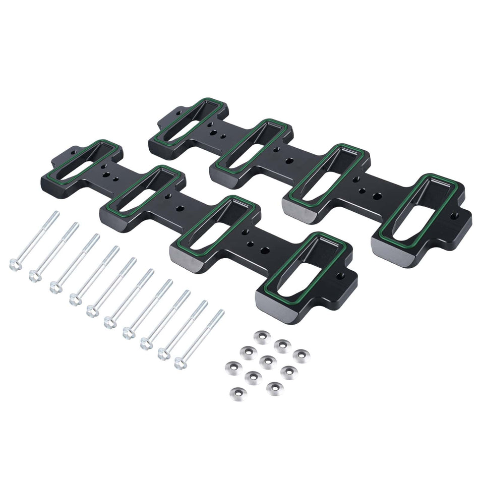 BEVINSEE Cathedral Port Cylinder Head to Rectangle Port Intake For 4.8L 5.3L LSX Engines