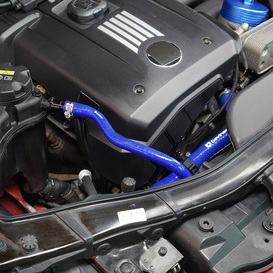 Silicone Coolant Expansion Tank Hose With Aluminum Flange For BMW E90 E92 N51 N52/N52N