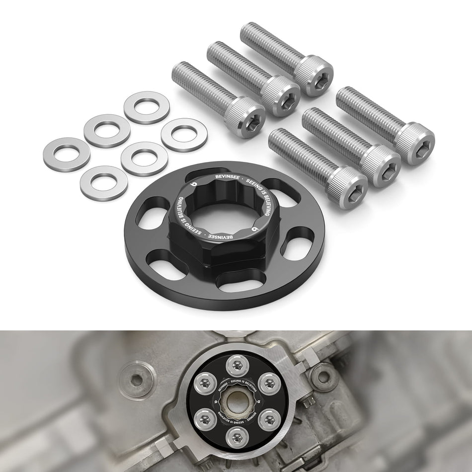 BEVINSEE Crank Hub Bolt Capture Kit For BMW E90 E92 335i N54 1M