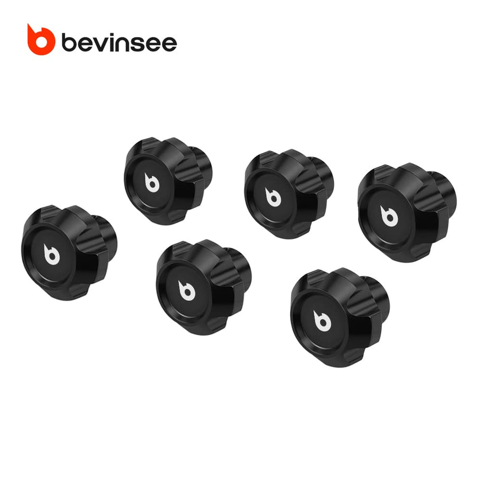 Aluminum Black Set of Dash Knob & Windshield Knob For Jeep