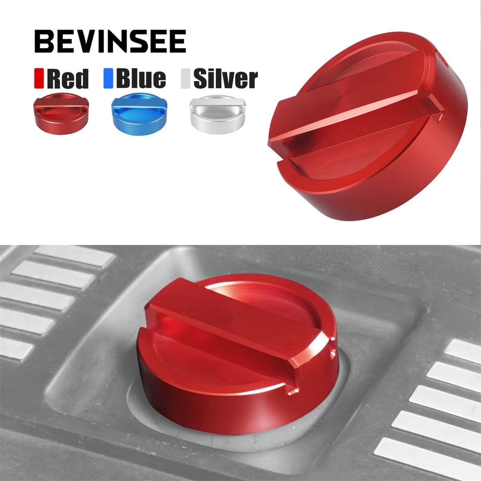 BEVINSEE Aluminum Engine Oil Filler Neck Sealing Cap For BMW E36 E46 E90 E92 Z4 E85