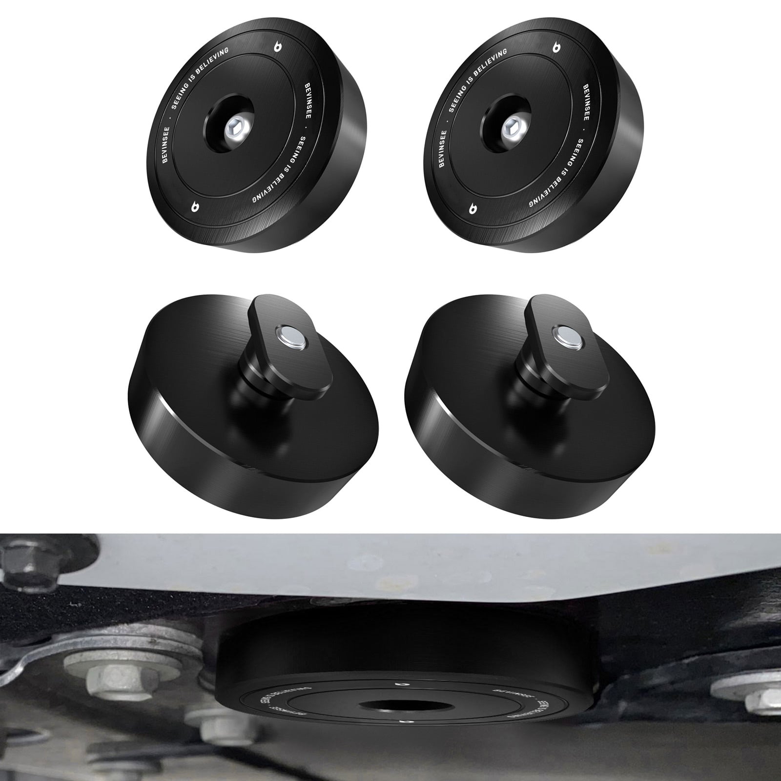 4PCS Jack Jacking Lift Pads Puck Corvette C5 C6 C7 GS Z06 ZR1 C8