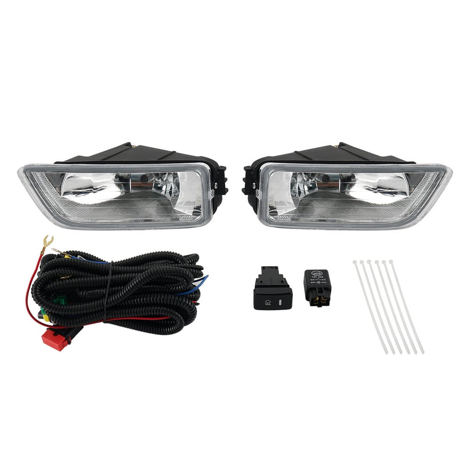 2x Front Bumper Fog Driving Light Bulbs W/Wiring Kit For Honda Accord 2003-2007