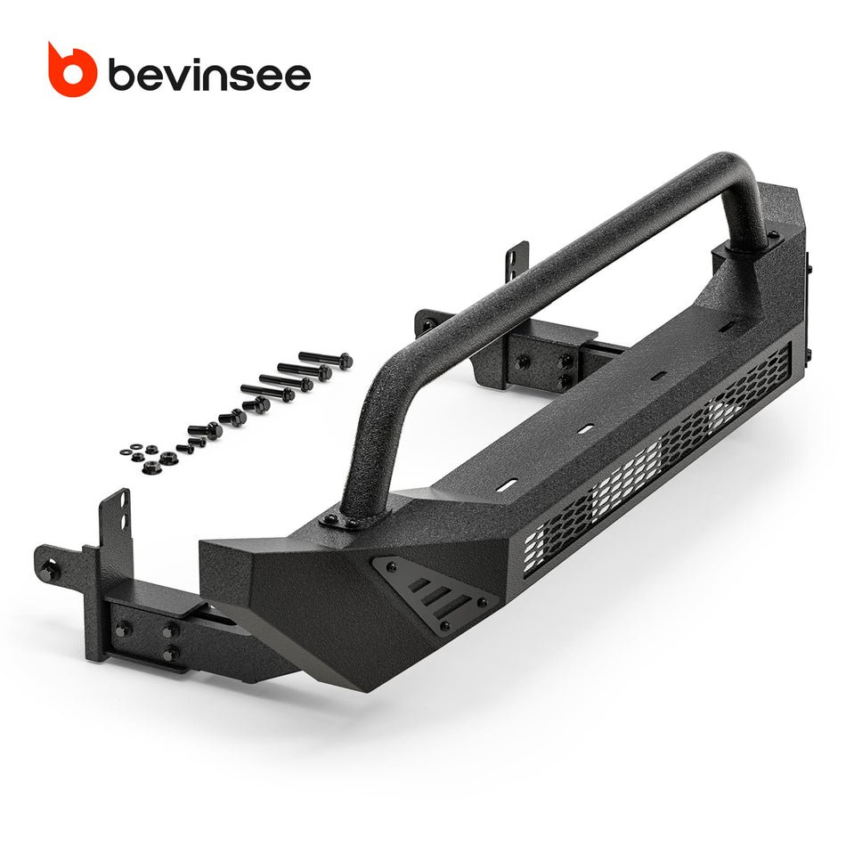 BEVINSEE Rugged Front Bumper For 4Runner 2014-2024