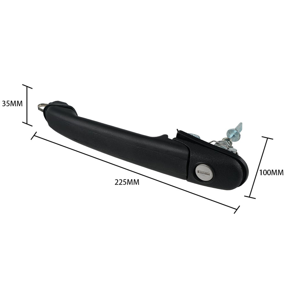 Pair Front Door Handles w/ Keys Lock Fit Seat Alhambra Fit VW for Polo 6N0837207