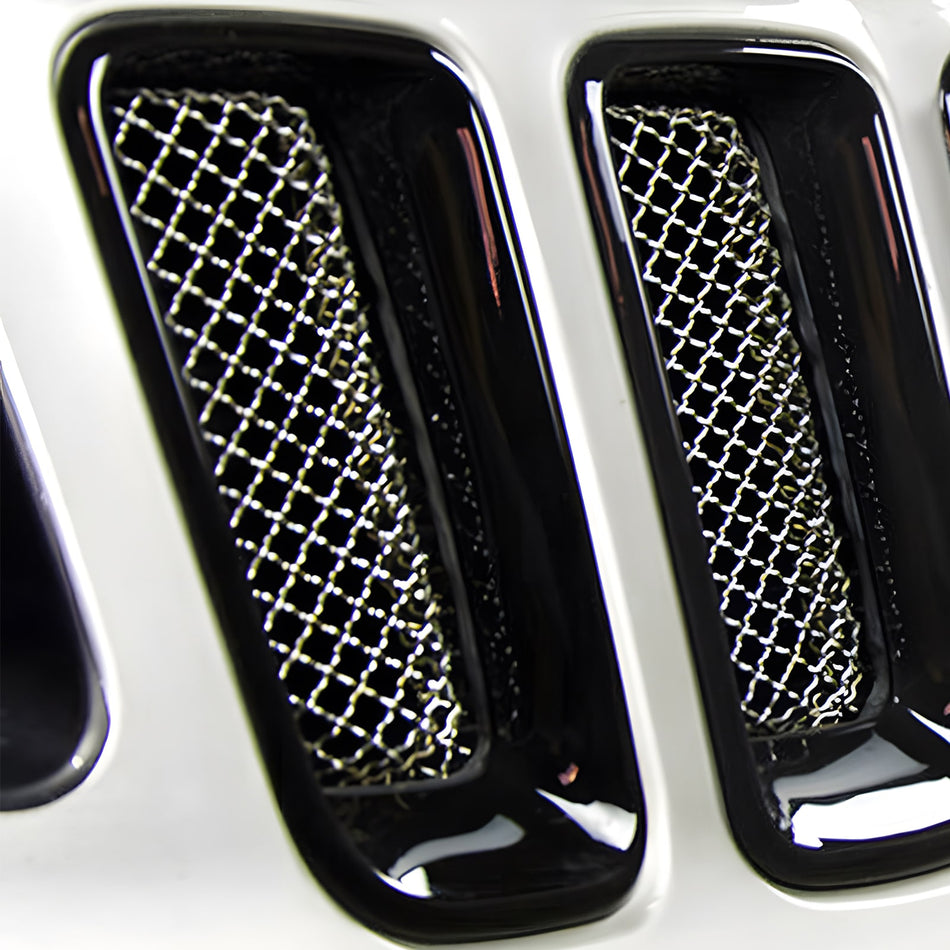 Car Front Grille Set of 7 Pcs ABS Plastic Chromed for Jeep Compass