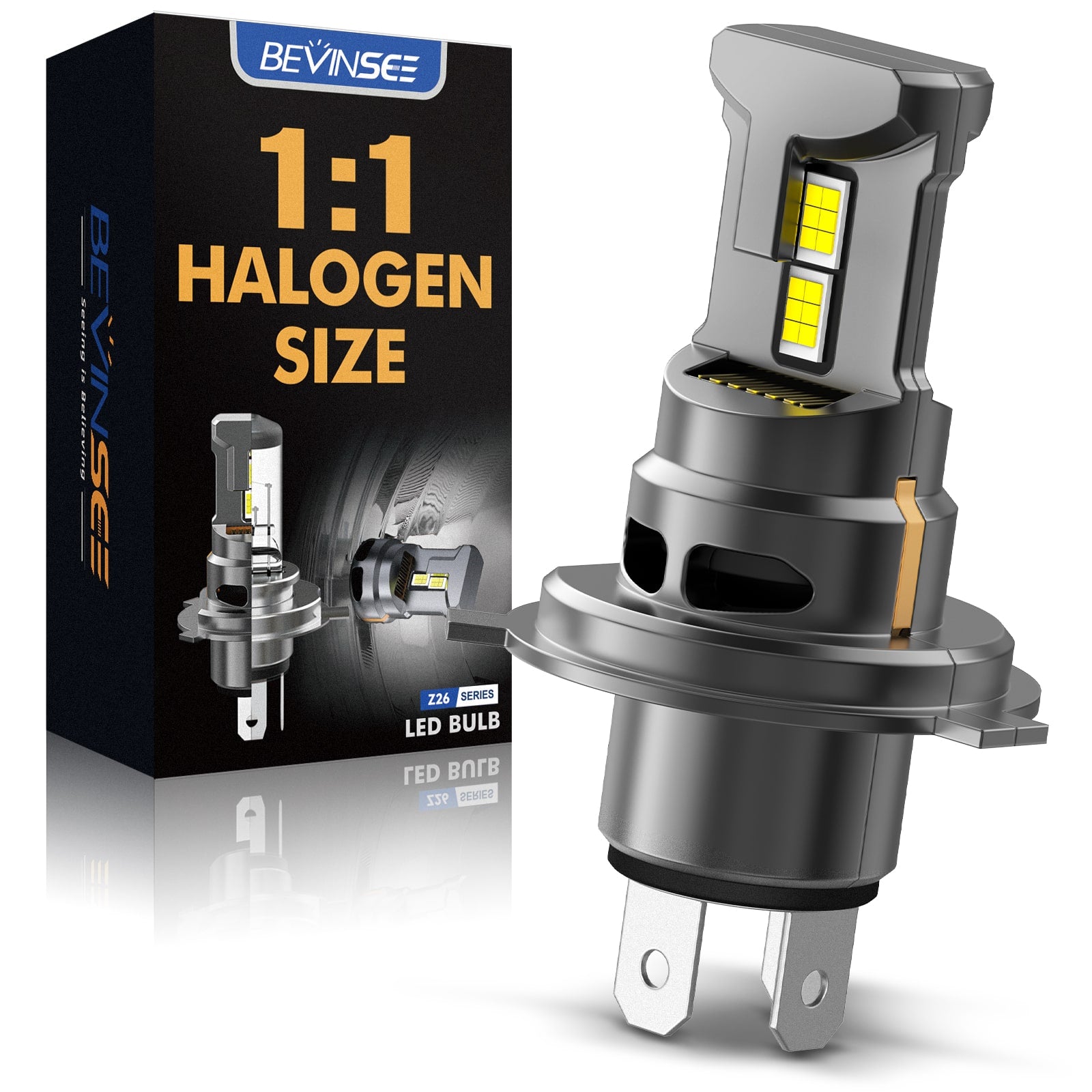 H4 HS1 LED Headlight Bulb for Motorcycle ATV UTV 35W 6000K – Bevinsee