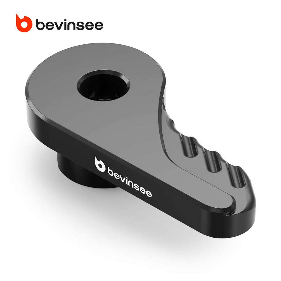 BEVINSEE Billet Aluminum Hood latch Release Lever For Ford Mustang 2015-2023