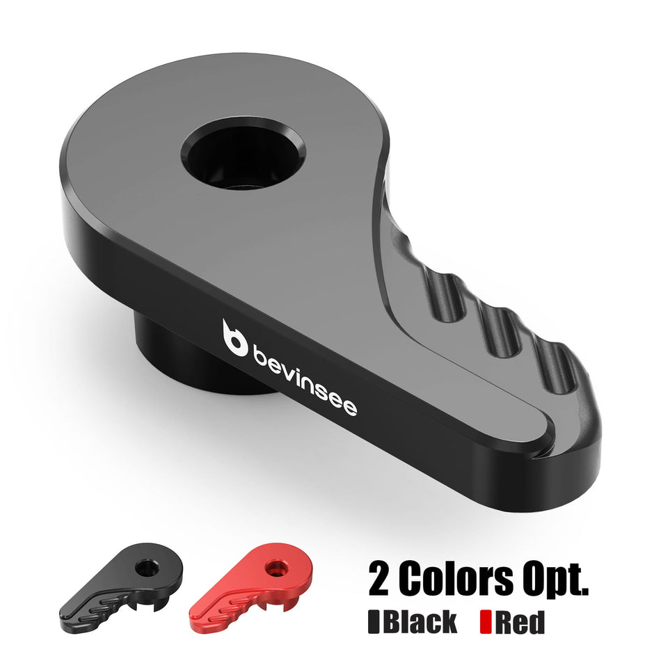 BEVINSEE Billet Aluminum Hood latch Release Lever For Ford Mustang 2015-2023