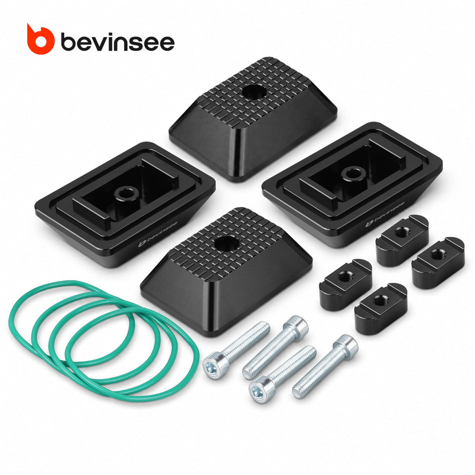BEVINSEE Billet Aluminum Jack Pad Set For BMW F30 F31 F32 F33 F20 M3 M4 F80 F82