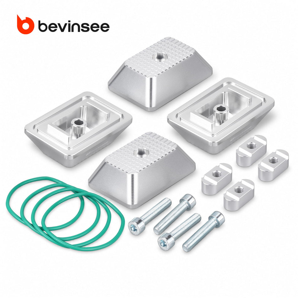 BEVINSEE Billet Aluminum Jack Pad Set For BMW F30 F31 F32 F33 F20 M3 M4 F80 F82