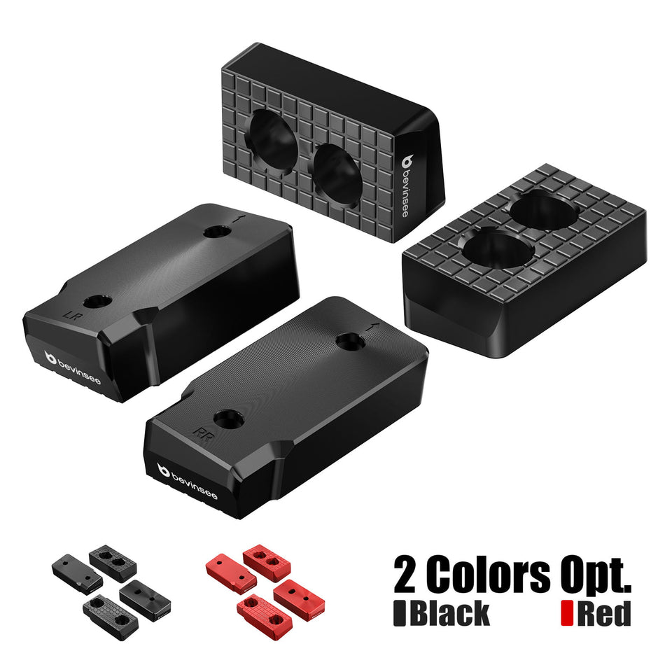 BEVINSEE Aluminum Jack Pad Set For Ford Mustang S550 2015-2023