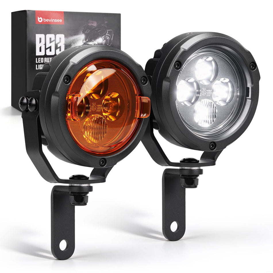3.5" Round Motorcycle LED Driving Lights for ADV Touring and Dual Sport Motorcycles