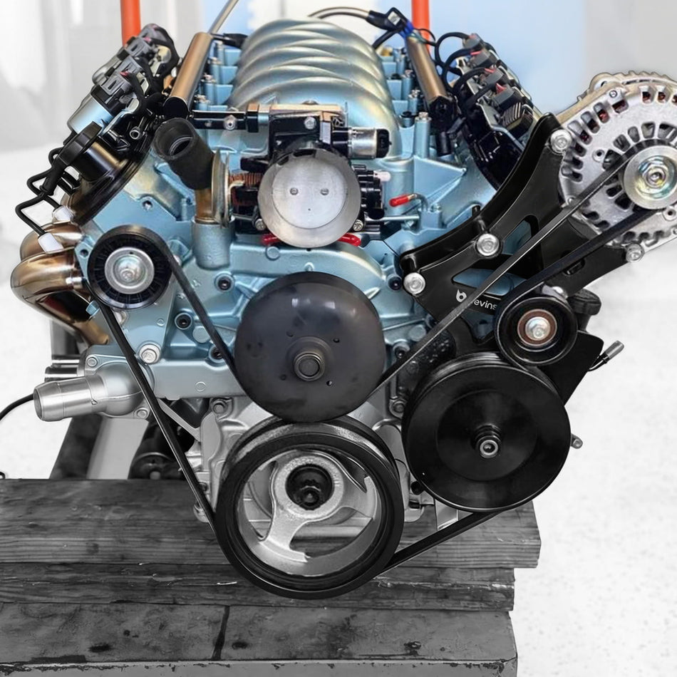 LS Engine Serpentine Bracket Alternator Power Steering Pump Swap Conversion For Chevrolet LS1 LS2 LS3 LS6 LS7 4.8 5.3 6.0 6.2L Truck & SUV Engines