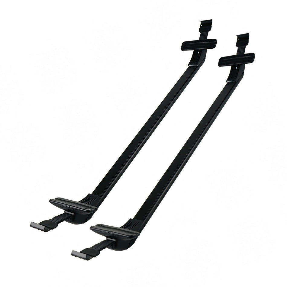 2 Pcs Roof Luggage Rack Black Aluminum Alloy+Nylon for Honda Civic 2006-2020