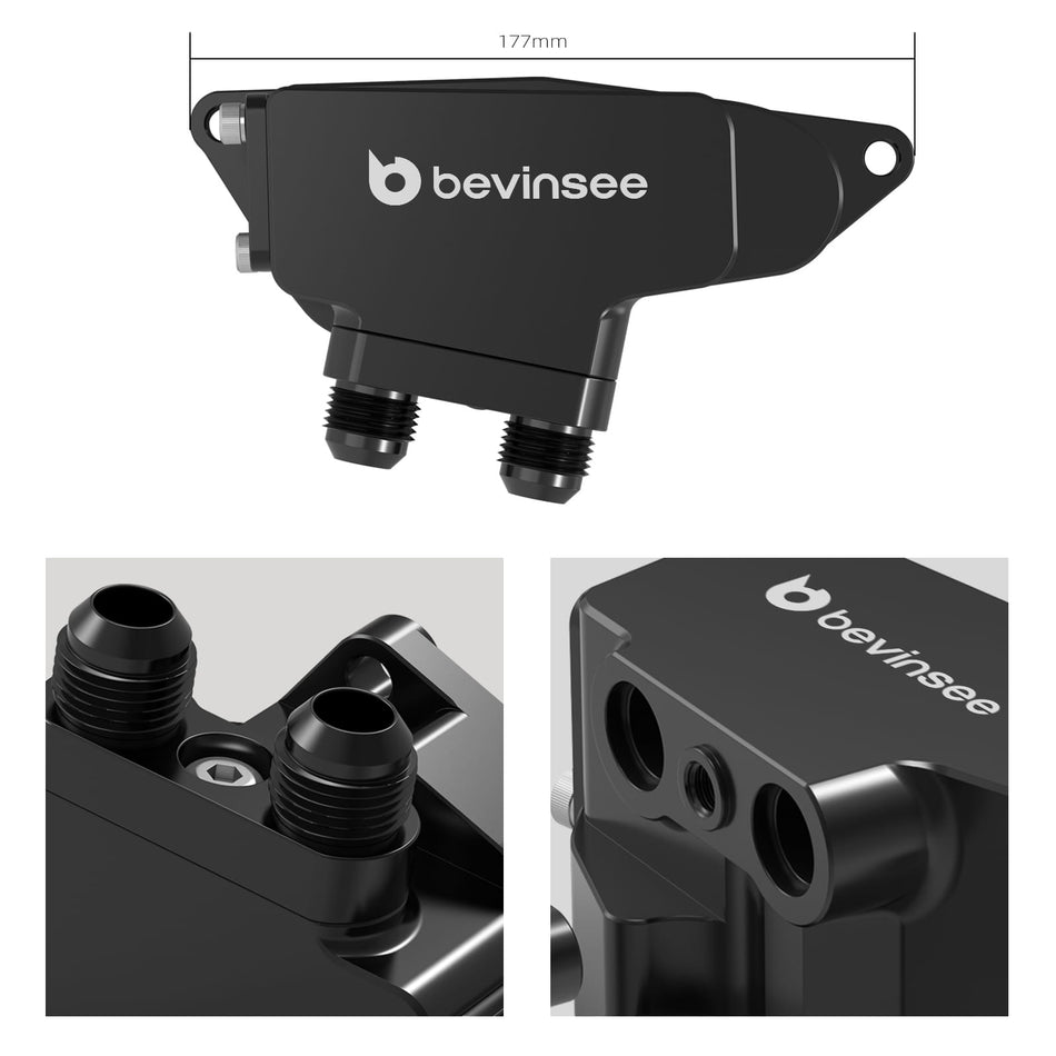 Oil Cooler Adapter with Low Thermostat for BMW N54 N55 E90 E92 335i 135i 1M