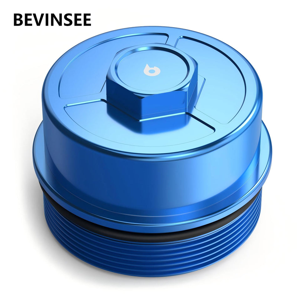 BEVINSEE Oil Filter Lid Cap For BMW E36 E46 E60 X3 Z3 M52 M52TU M54 M56 Engine USA