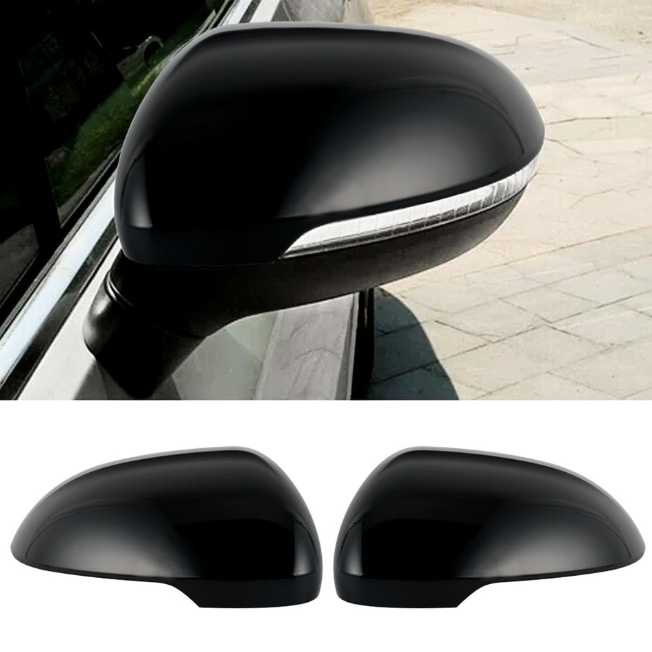 Pair Side Mirror Covers Caps For Volkswagen Passat Magotan Arteon