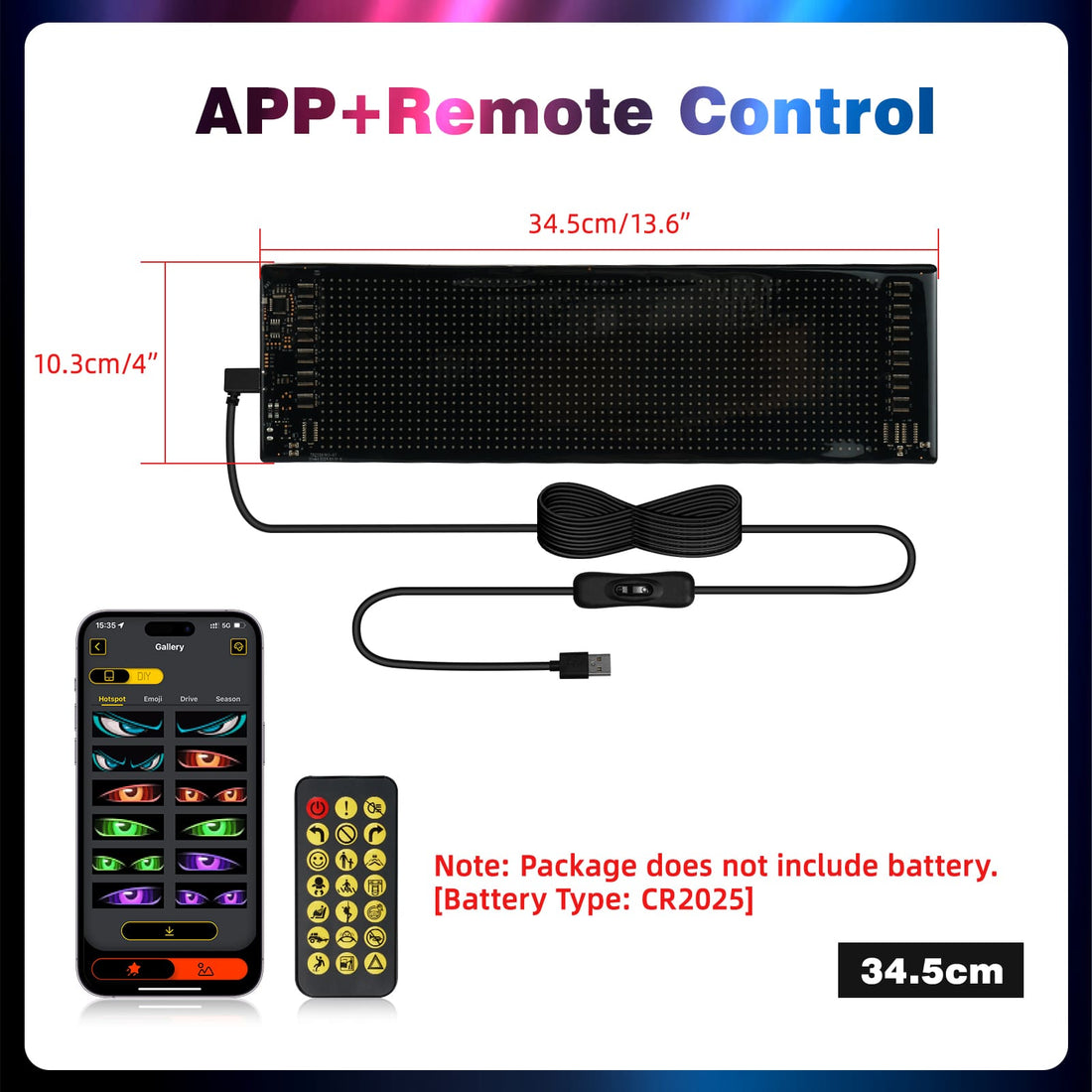 Flexible App Control Custom Pixel RGB LED Matrix Display Panel – Bevinsee