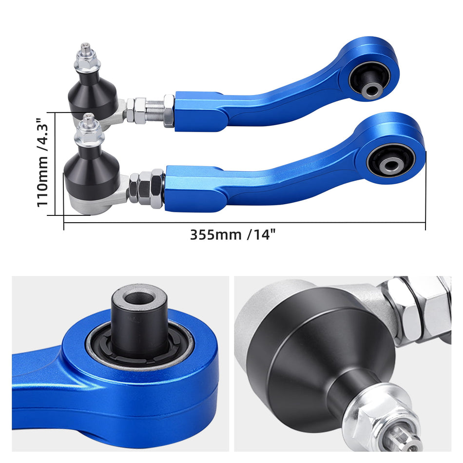 Aluminum Adjustable Rear Camber Control Arms For BMW E60 E61 E63 E64 2003-2010