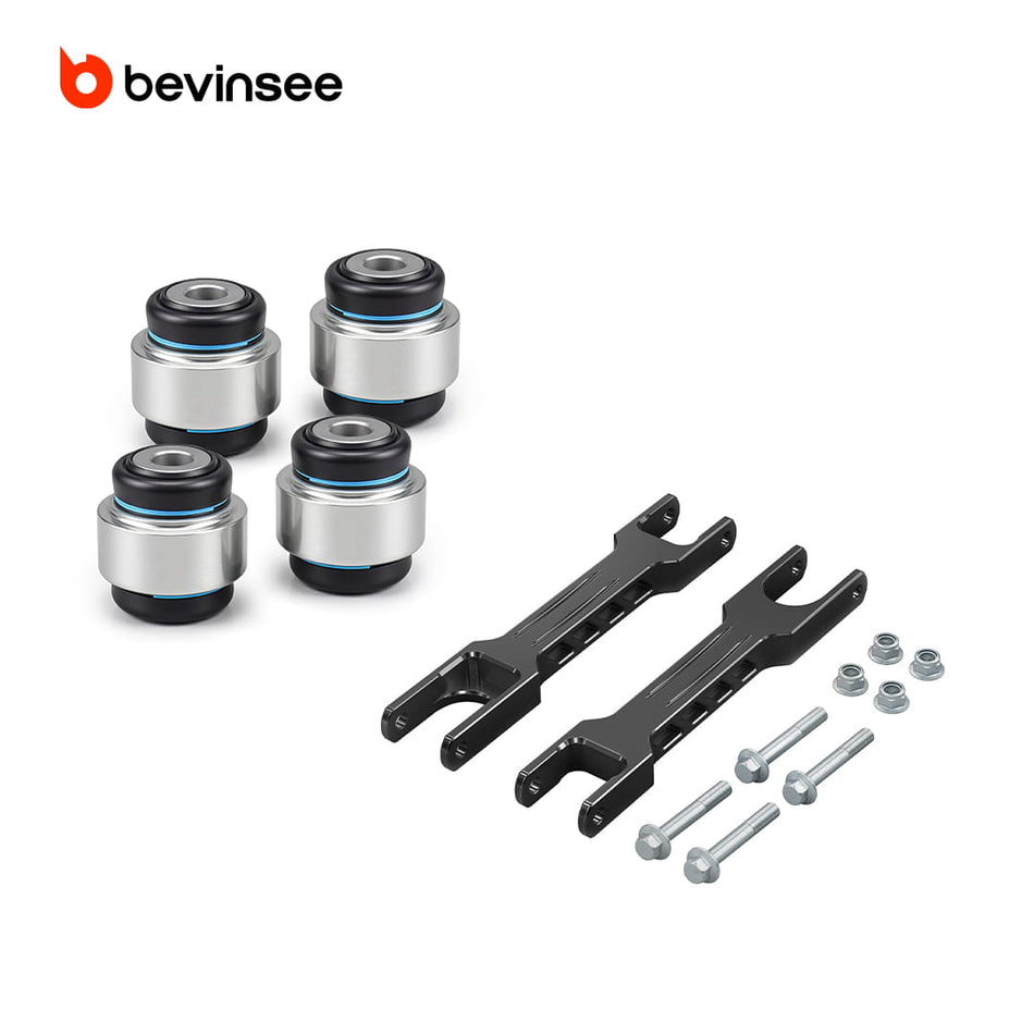Aluminum Rear Trailing Arm Set & Bearings For BMW E82 E87 E88 E90 E92 M3 1M 335i 135i X1 E84