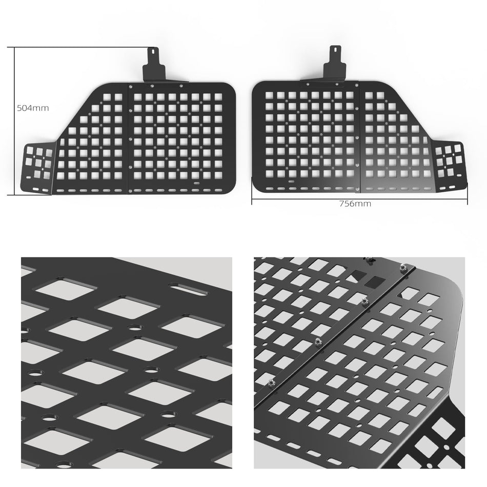 Rear Overhead Storage Panel & Window Storage Panel For 4Runner 2010-2024