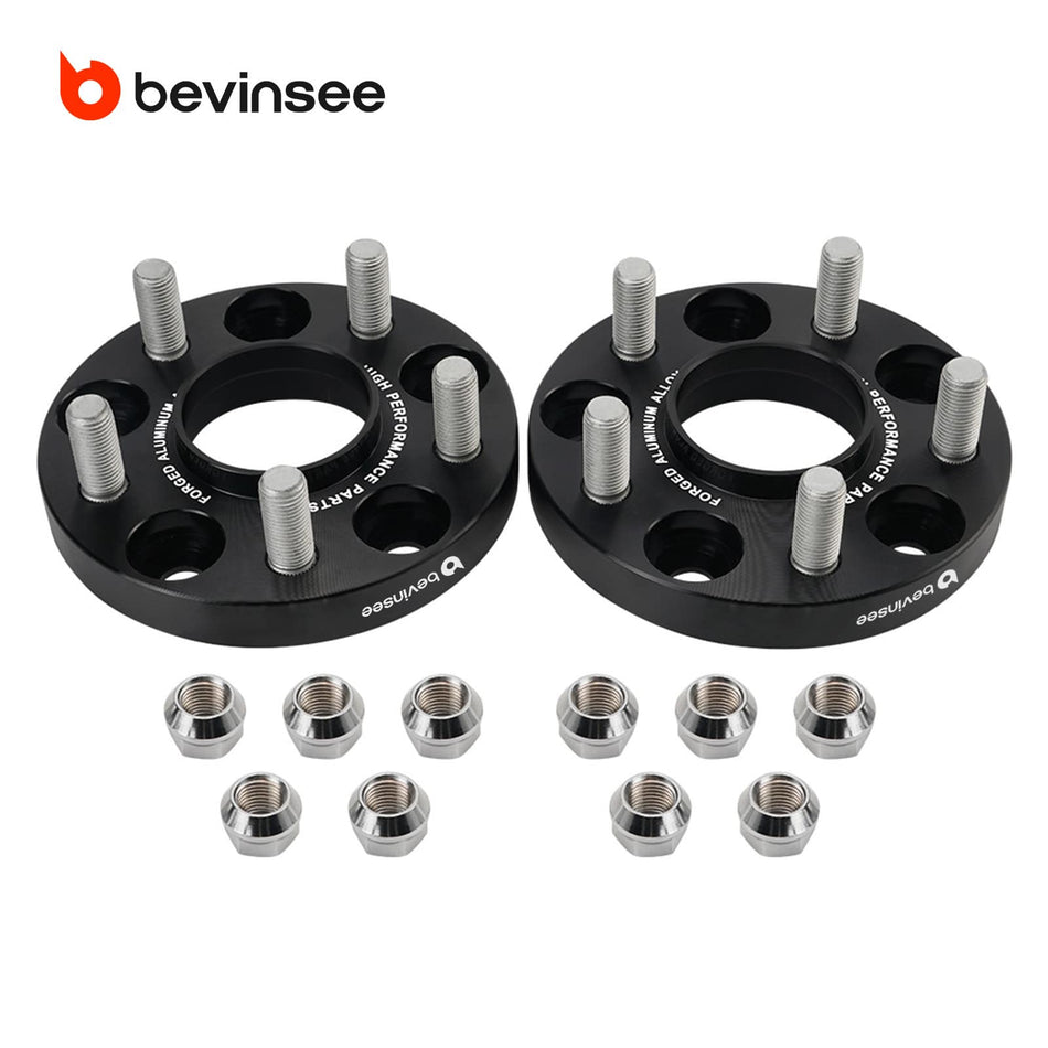 BEVINSEE 2x 20mm Stagger Wheel Spacers Standard / Long Range For Tesla Model 3