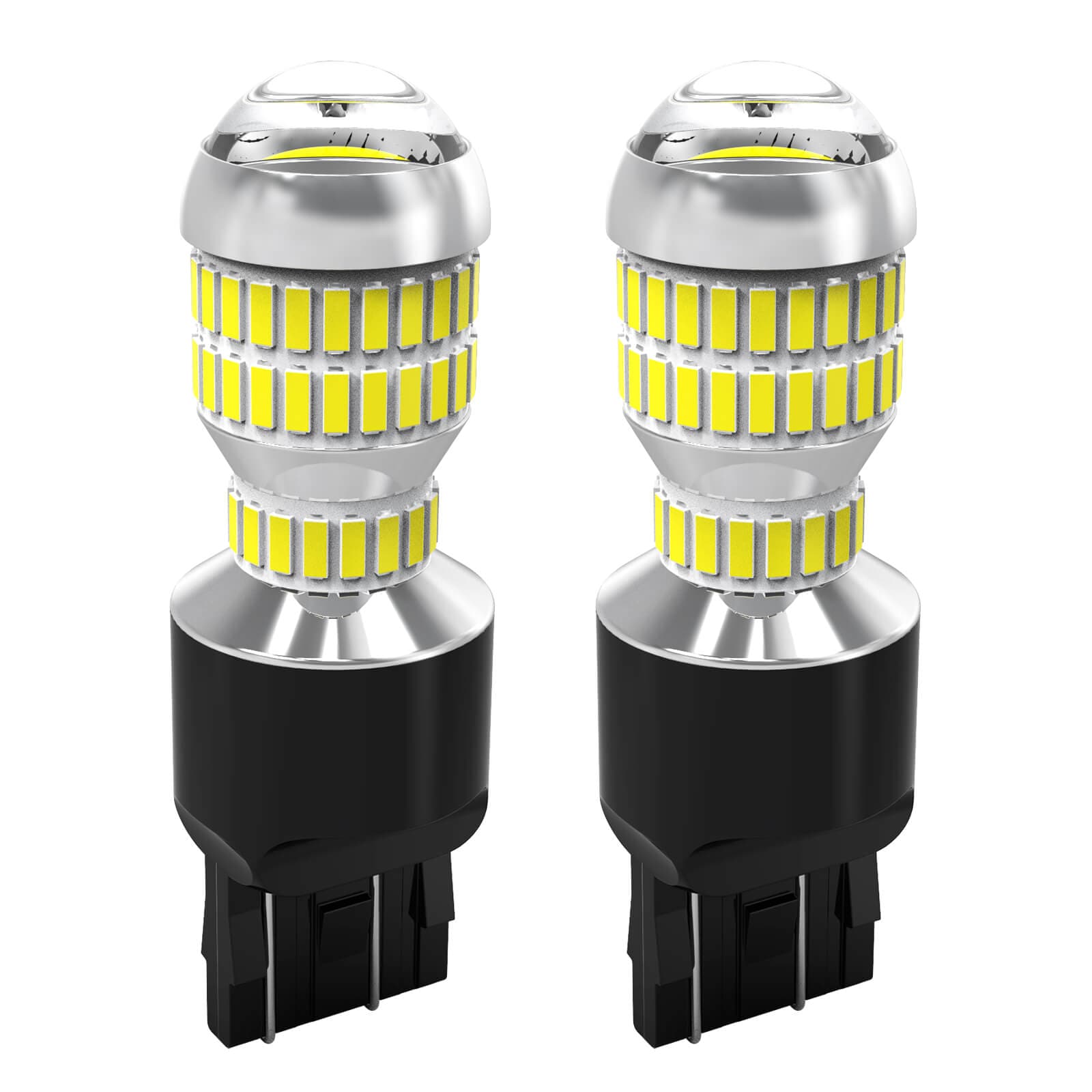 2 PCS T20 / 7440 72W 1000LM 6000-6500K Luz blanca brillante Coche