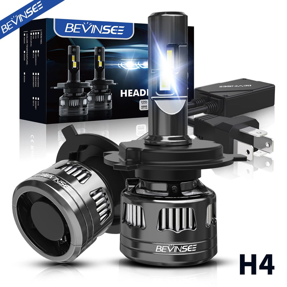 V45 H4 Led Headlight Bulbs For Hyundai Accent 2000-2018