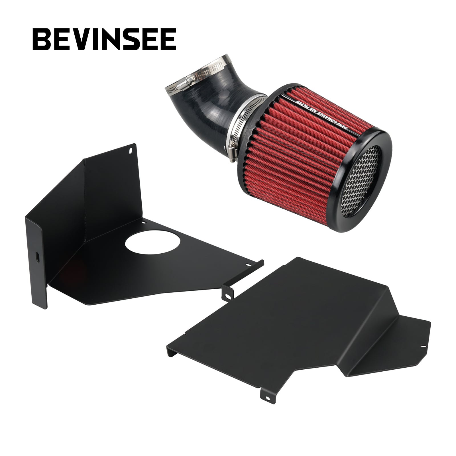 BEVINSEE Engine Performance Cold Air Intake Kit For 99-05 BMW E46 323i 325i 328i