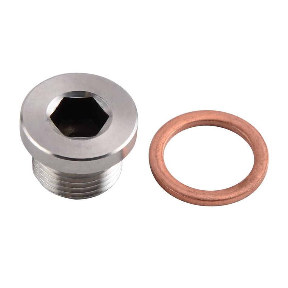 M18 x 1.5mm Oxygen o2 Lambda Sensor blanking Plug Cap Stainless Steel