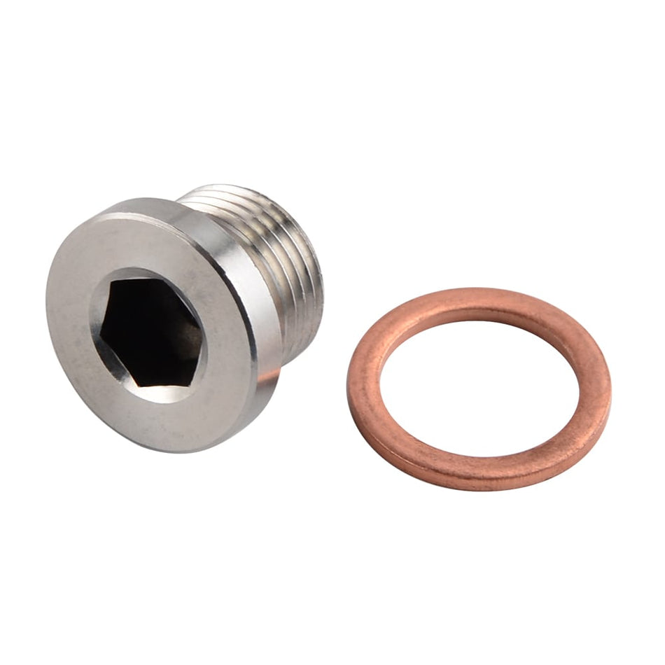 M18 x 1.5mm Oxygen o2 Lambda Sensor blanking Plug Cap Stainless Steel