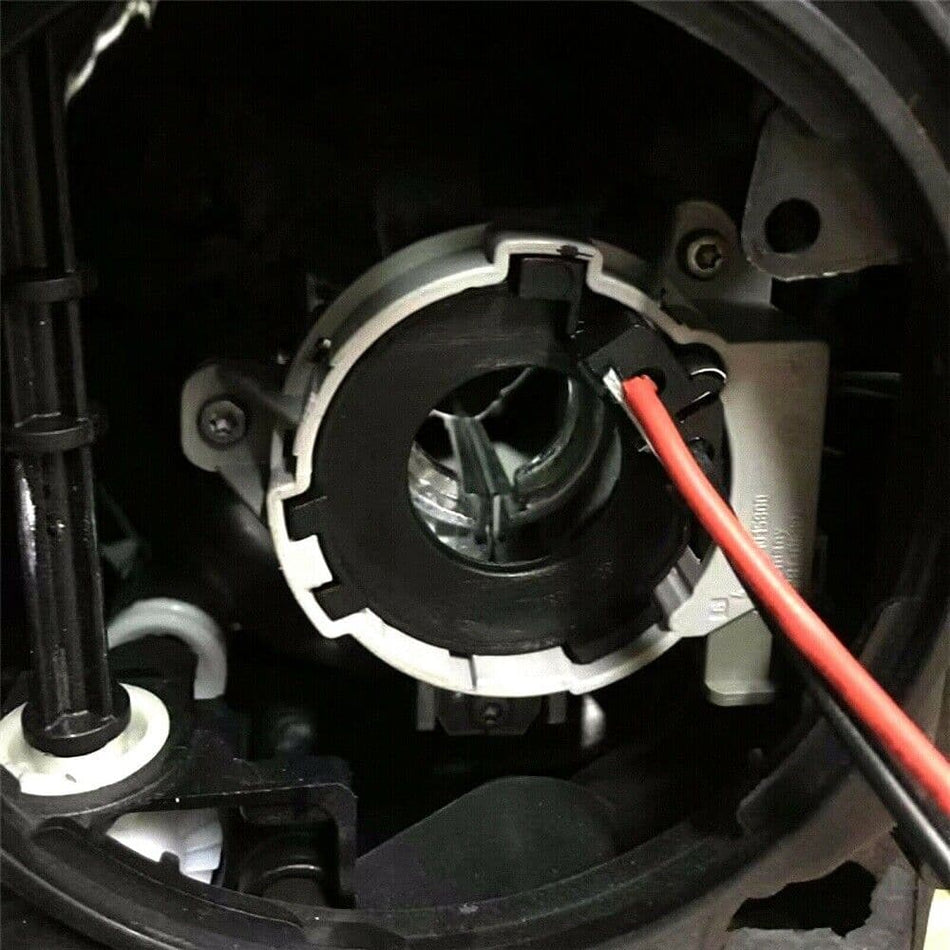 BEVINSEE H7 LED Headlight Bulb Adapter Holders Socket Retainer For Jetta MK5 2005-2010 VW Golf GTI MK5