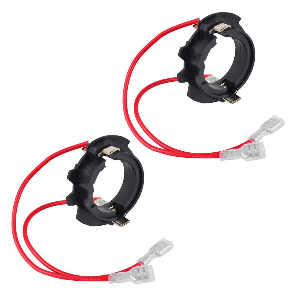 2x H7 LED Headlight Bulb Adapter Holders Socket Retainer For Jetta MK5 2005-2010 VW Golf GTI MK5