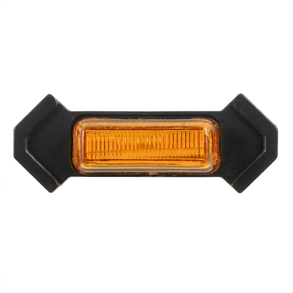 BEVINSEE 4X LED Grille Marker Running Light For Toyota Tacoma TRD Pro 2016-2019 Amber Len