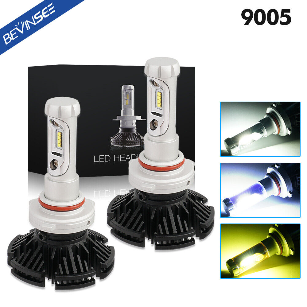 HB3 9005 LED Headlight Bulb 12000LM High Beam For Chevry Silverado HD