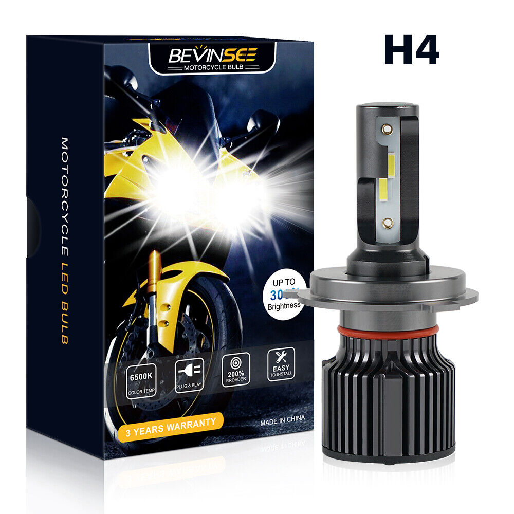 H4 9003 Hi/low Beam LED Headlight Bulb 25W For ATV UTV Motorcycle Light