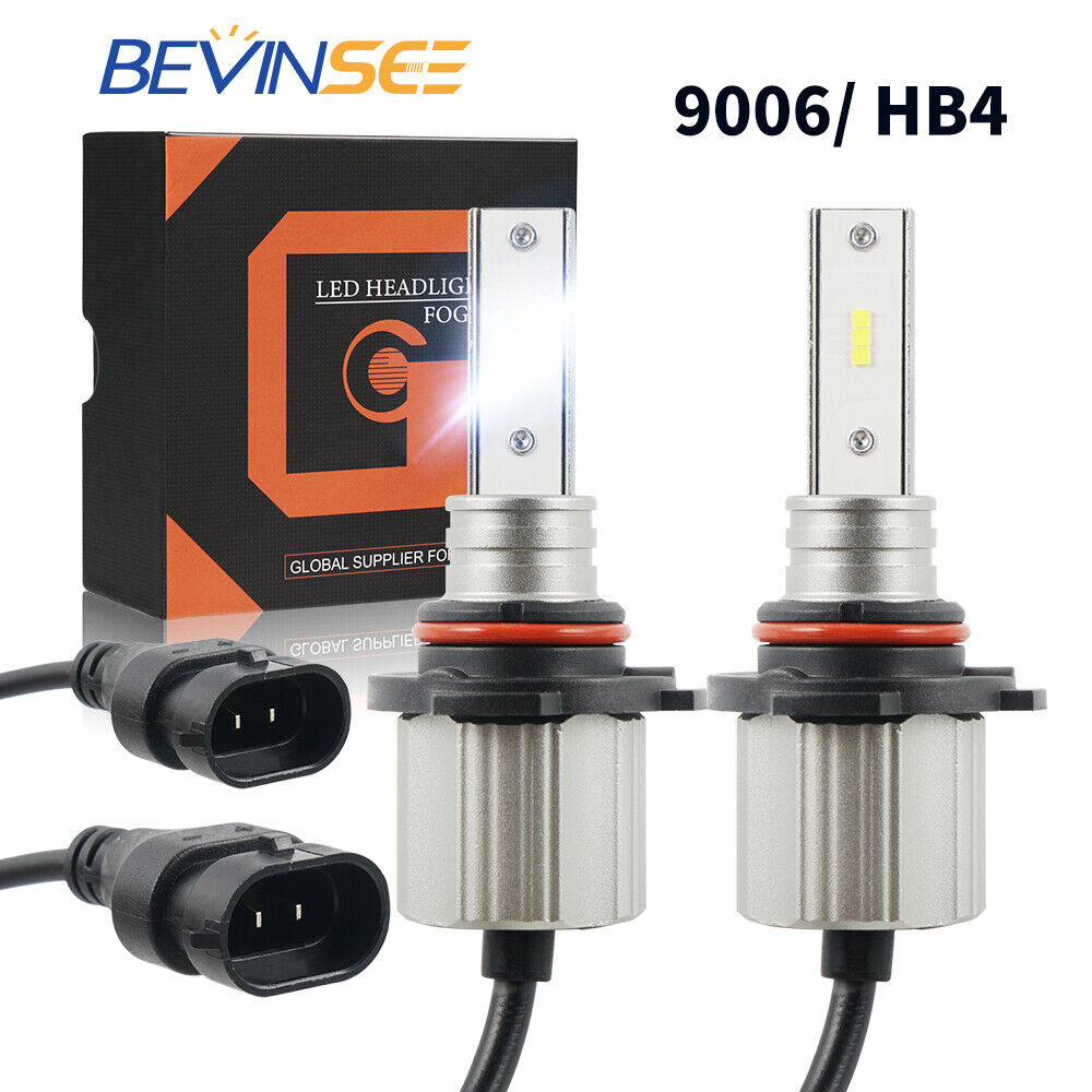 BEVINSEE 9006 HB4 LED Headlight Bulbs White For Ford Explorer 2002-2005 Low Beam