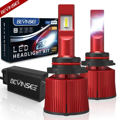 V35 9006/HB4 LED Headlight White 100W 15000LM 6000k Bulbs