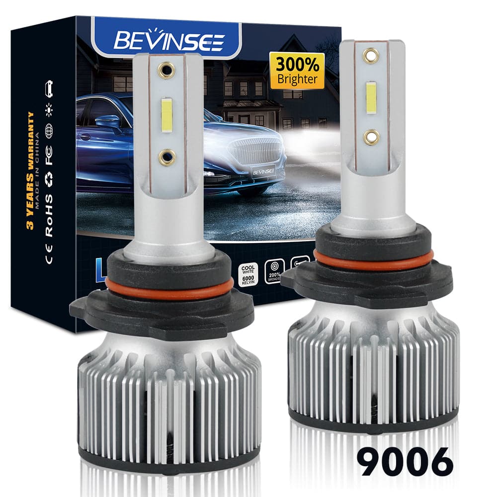 BEVINSEE F31C 9006 HB4 LED Headlight Bulbs High beam Low Beam Lights