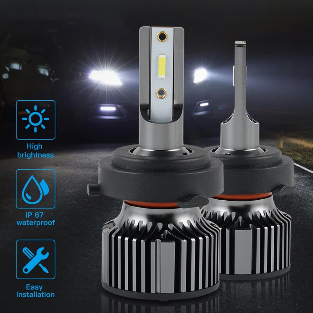 BEVINSEE H7 Custom LED Headlight 60W 10000LM Low Beam Led Bulbs