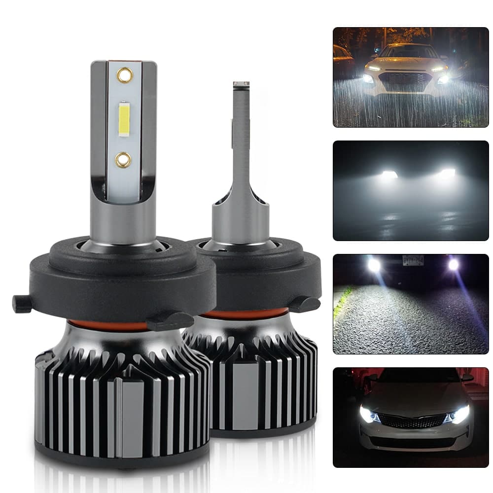 BEVINSEE H7 Custom LED Headlight 60W 10000LM Low Beam Led Bulbs