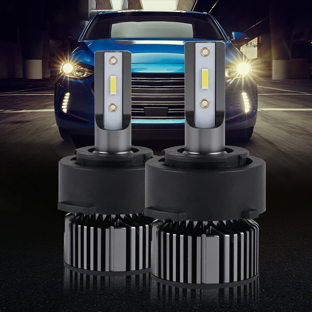 BEVINSEE H7 LED Headlight Kit High Beam Bulbs for Hyundai Kia