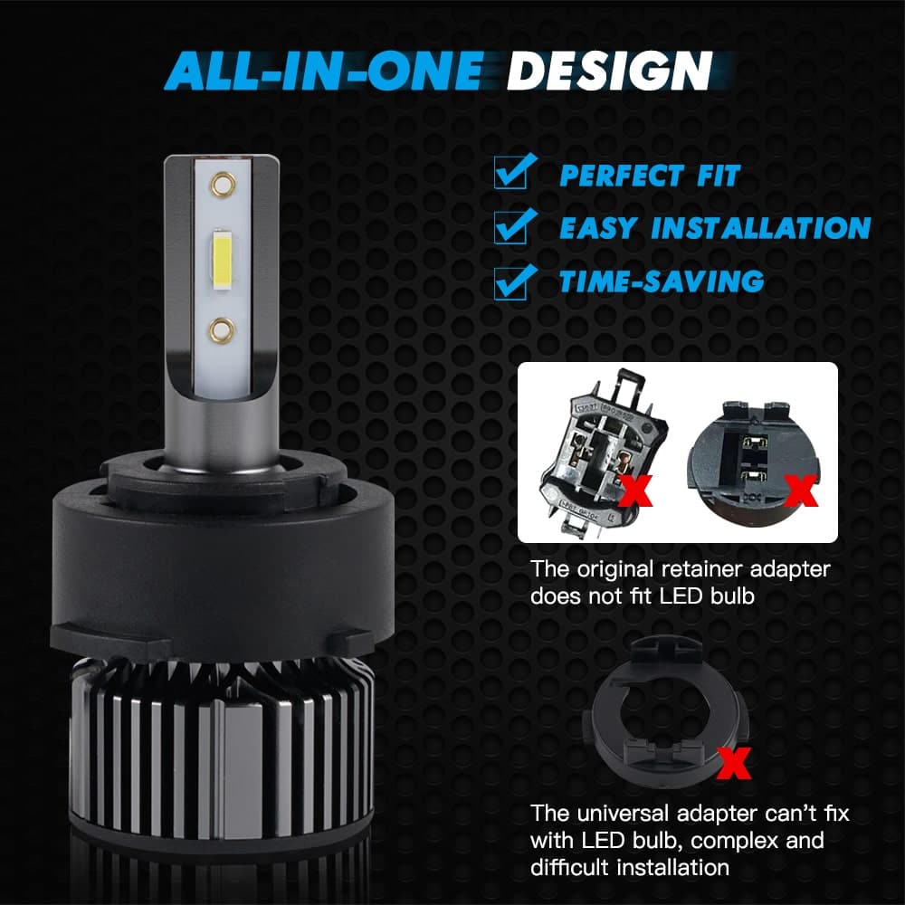 H7 LED Headlight Kit High Beam Bulbs for Hyundai Kia